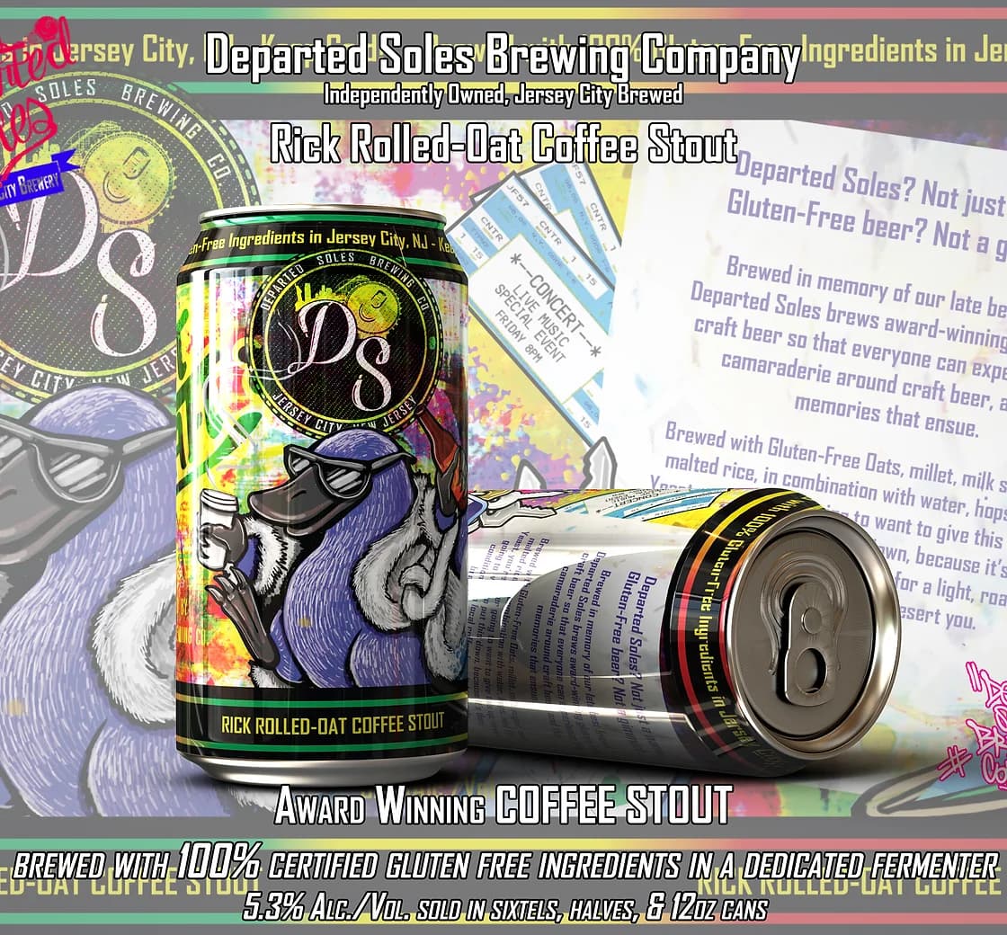 Rick Rolled-Oat Coffee Stout by Departed Soles Brewing Company